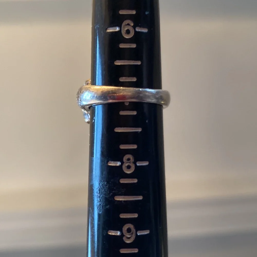 Effy brilliant Checkerboard faceted cushion cut blue topaz ring - Picture 7 of 7